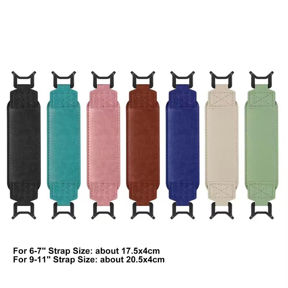 Universal Leather Tablet Hand Strap With Anti-Slip Finger Grip Holder