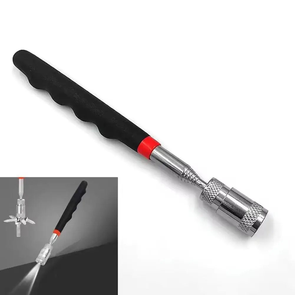 FlexReach Magnetic Telescopic Pickup Tool - Extendable Magnet, Inspection Mirror & Flashlight Kit