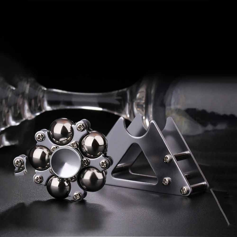 Foldable Double Pendulum Metal Fidget Spinner, Antistress Hand Spinner, Gyroscope Adult Toys & Stress Relief Gift