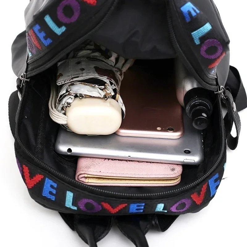 Casual Shoulder Bag, Women Backpacks Fashion, LOVE Back Pack School Backpack