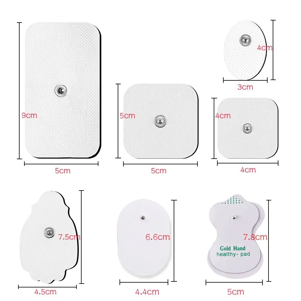 Reusable Electrode Gel Pads for Muscle Stimulator and Therapy Machines