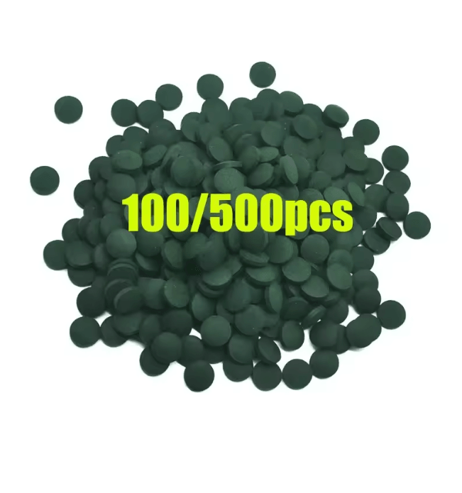 AquaVital Spirulina Fish Food Tablets for Aquarium Pets