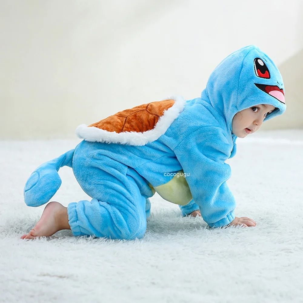 Pokemon Baby Romper Costume Onesie Kigurumi Pajama Outfit for Infants and Toddlers 0–3 Years