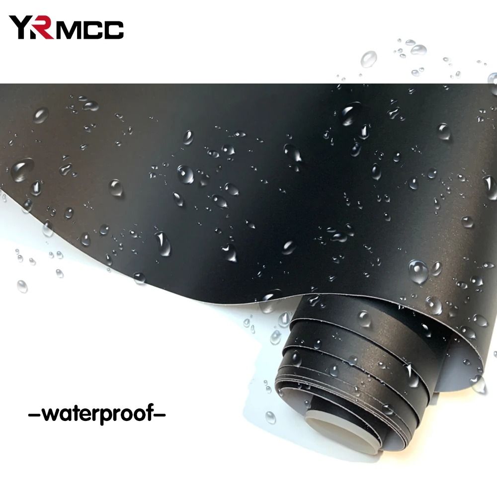 Matte Black Vinyl Wrap Car Body Film Waterproof Auto Tuning Sticker