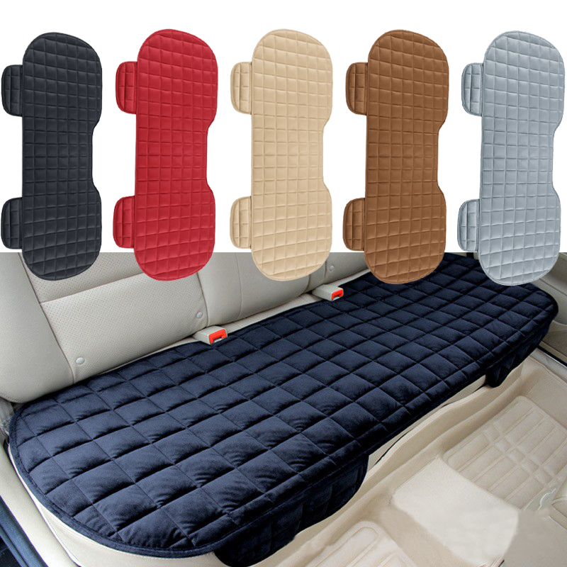 Universal Fit Car Seat Cover Front, Rear Flocking Cloth Cushion, Winter Auto Protector Mat Pad, Non Slide, Truck SUV Van