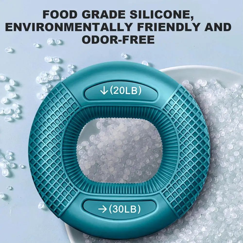Adjustable Silicone Finger Grip Strengthener Ring for Hand and Wrist Training