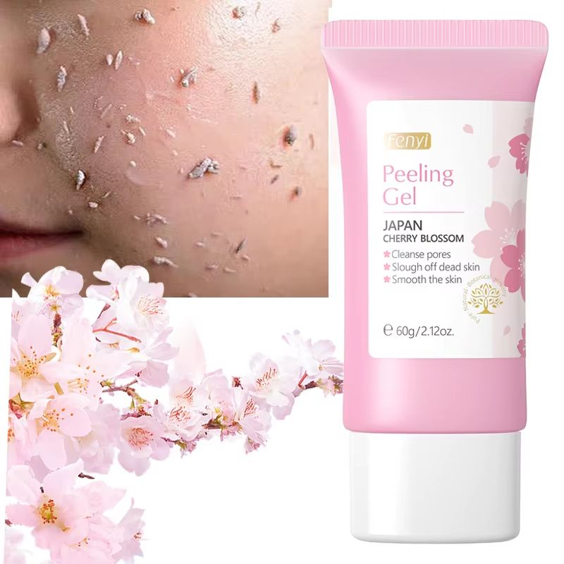 Sakura Deep Cleansing Exfoliating Gel – Brightening, Moisturizing Facial Scrub for Smooth & Radiant Skin (60g)