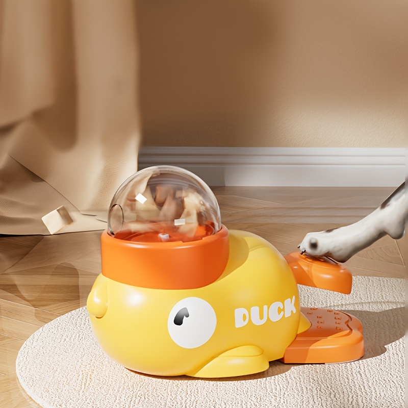 Little Yellow Duck Freeze-Dried Snack Launcher Dog Slow Feeder Toy Interactive Pet Feeding Toy