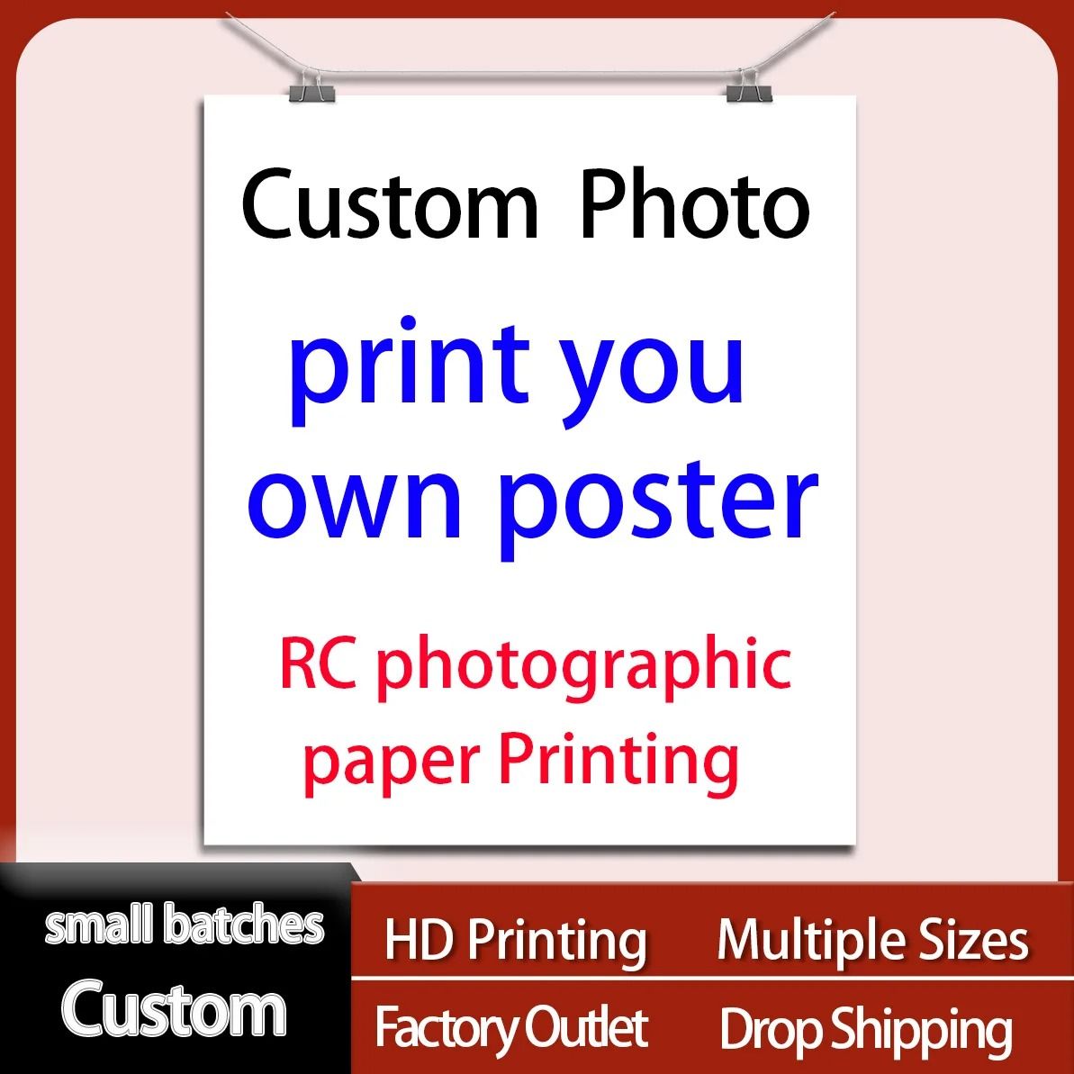 Custom Photo Poster – High-Definition Personalized Prints on RC Satin Paper