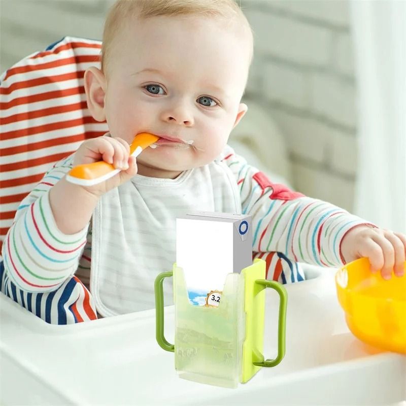 Baby Anti Spill Cup Holder Adjustable Toddler Bottle and Juice Box Holder