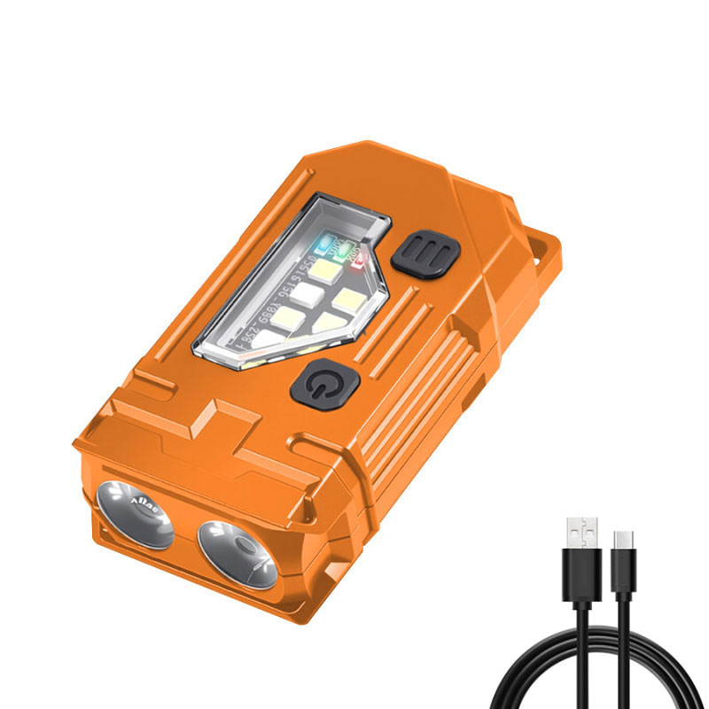 Super Bright Mini LED Keychain Flashlight Magnetic & Rechargeable