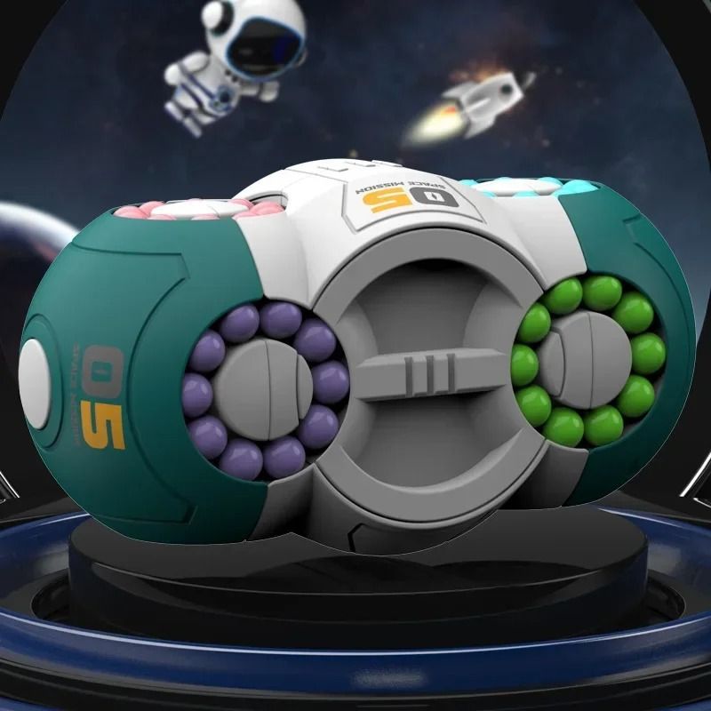 Magic Bean Cube Rotating Brain Teaser Finger Fidget Toy