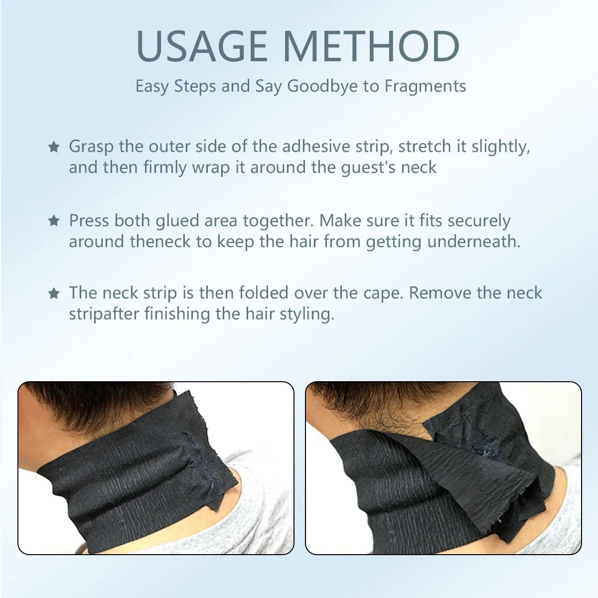 Disposable Barber Neck Paper Rolls Professional Salon Neck Strip Pack