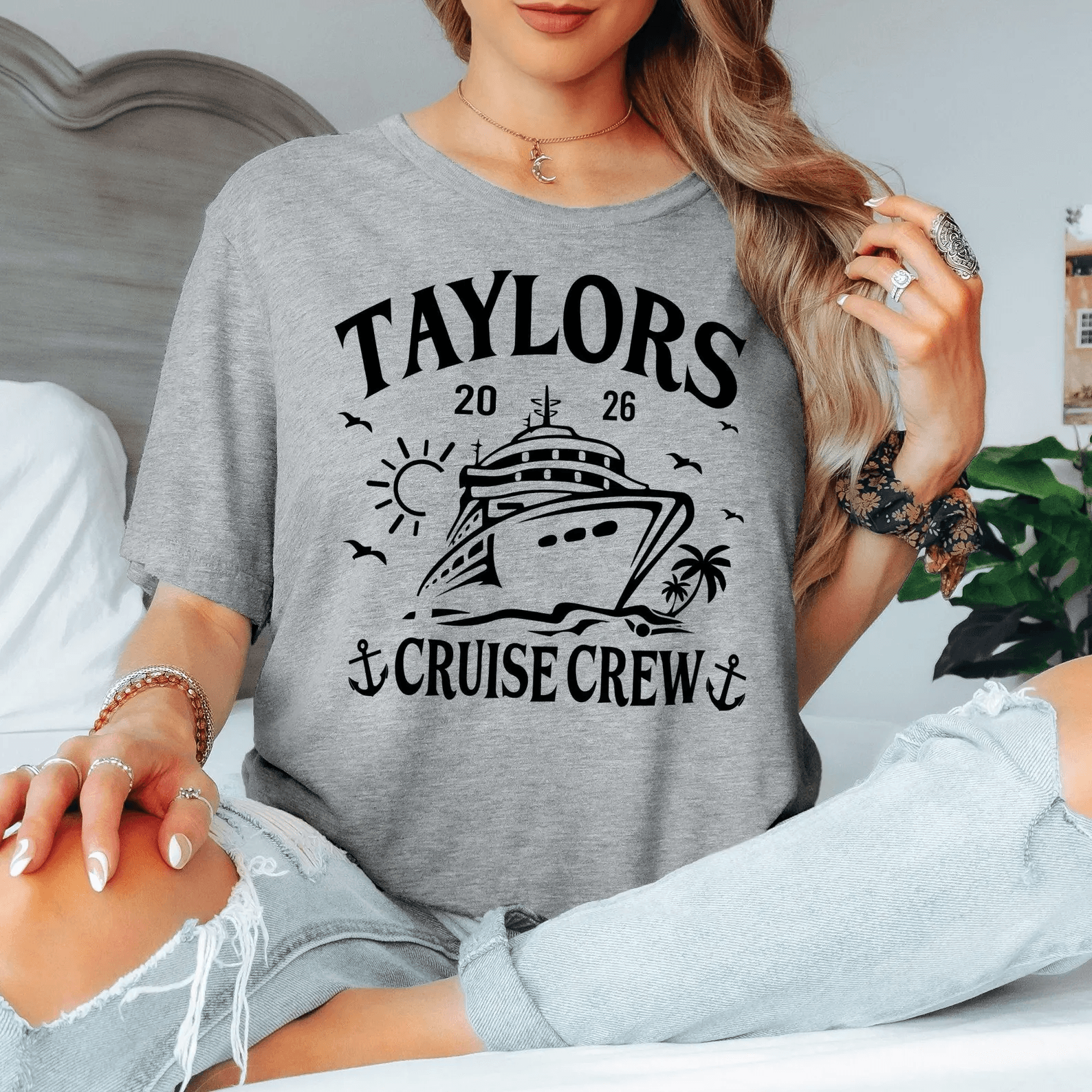 Custom Cruise Crew T-Shirt Personalized 2026 Tee