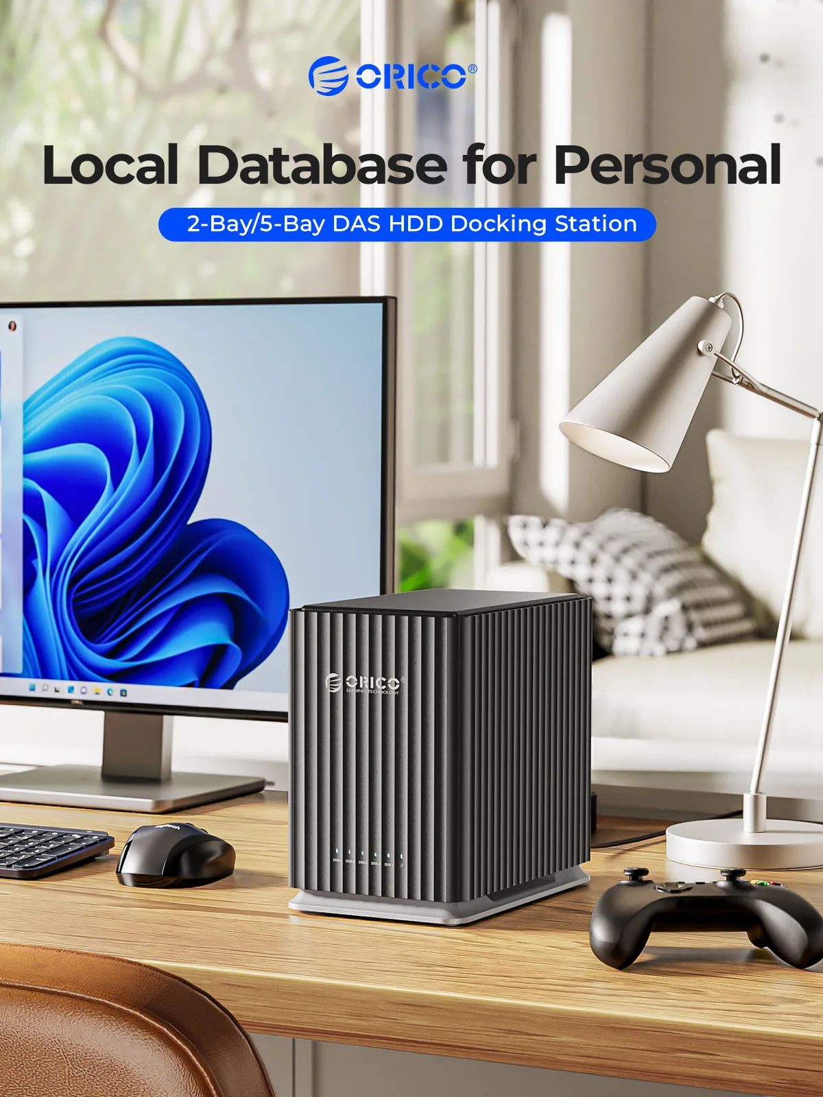 ORICO ProVault HDD Docking Station – 2Bay / 5Bay Type-C Hard Drive Dock for 3.5