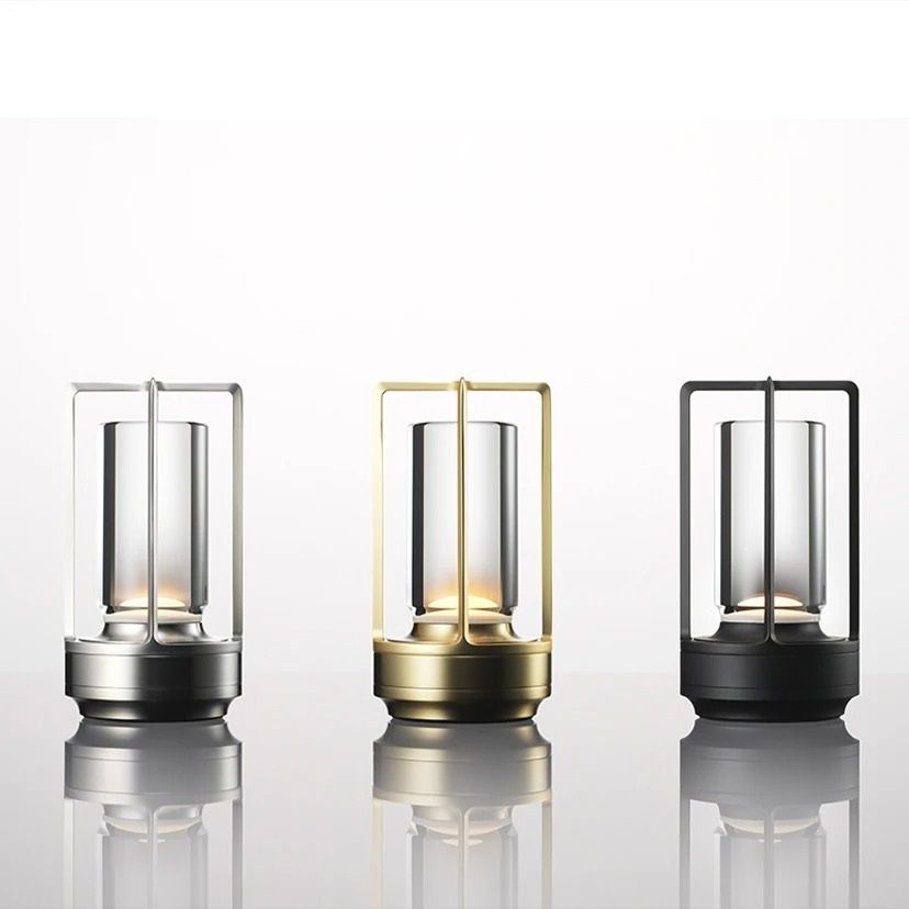 Aluminum Alloy Crystal Table Lamp – LED Rechargeable Touch Atmosphere Light