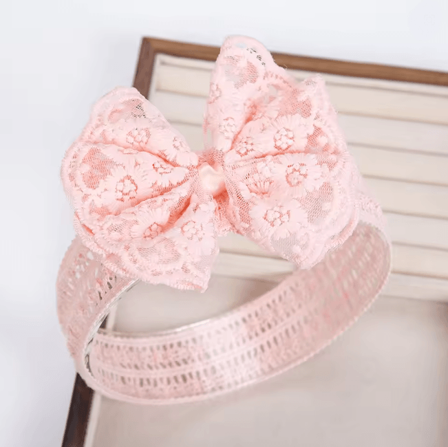 Lace Pearl Baby Headband