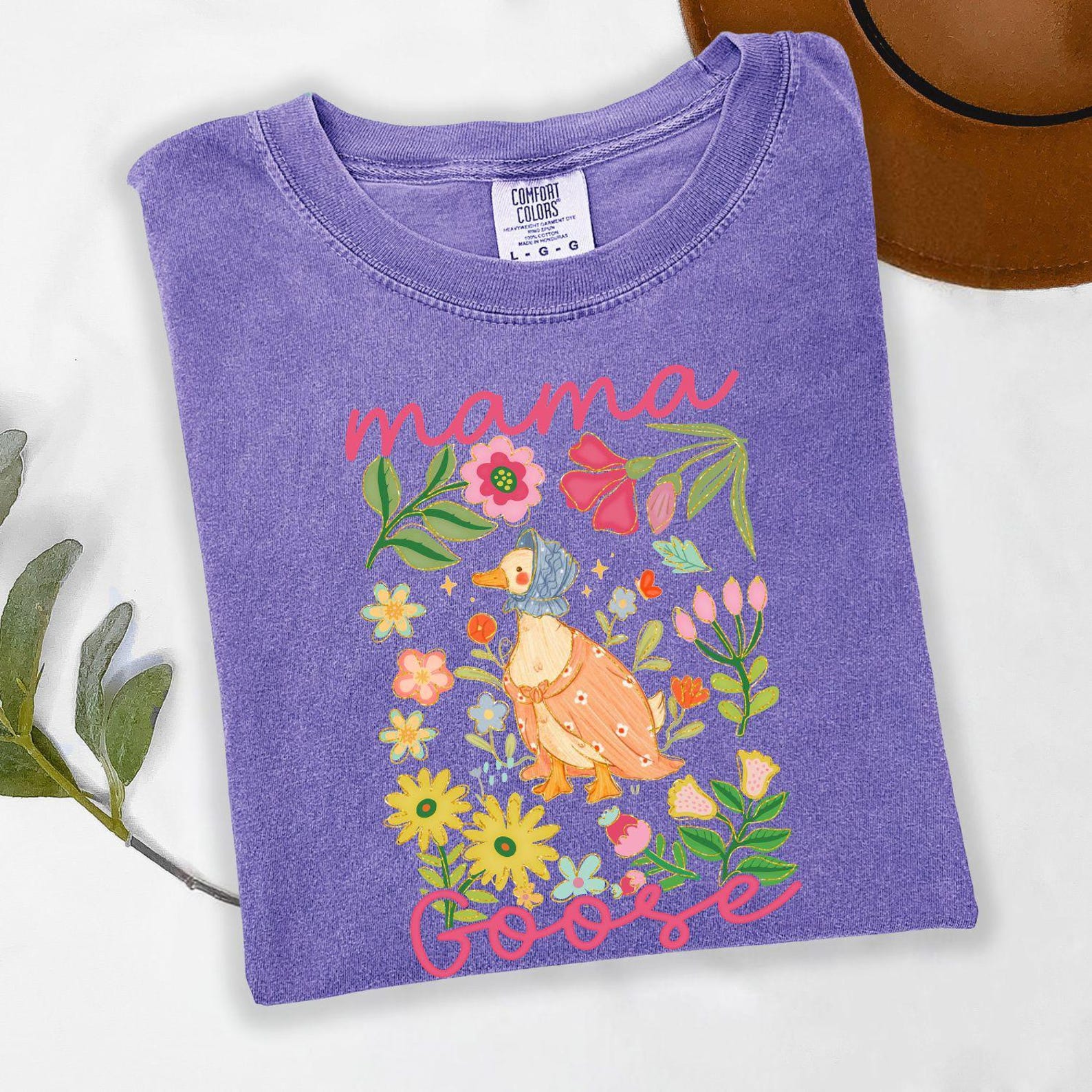 Comfort Colors Mama Goose Shirt | Funny Mom Goose Graphic Tee Mothers Day Gift Shirt