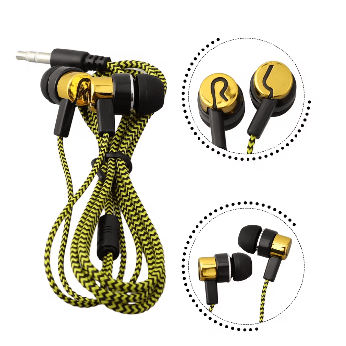 PureBass Wired In Ear Headphones with Noise Isolation and Deep Stereo Sound
