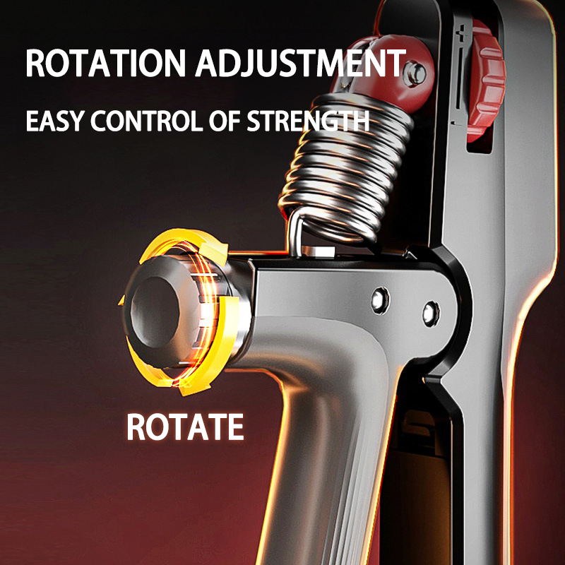 Adjustable Weight Fitness Hand Strength Trainer, Electronic Counting Grip Strength Device