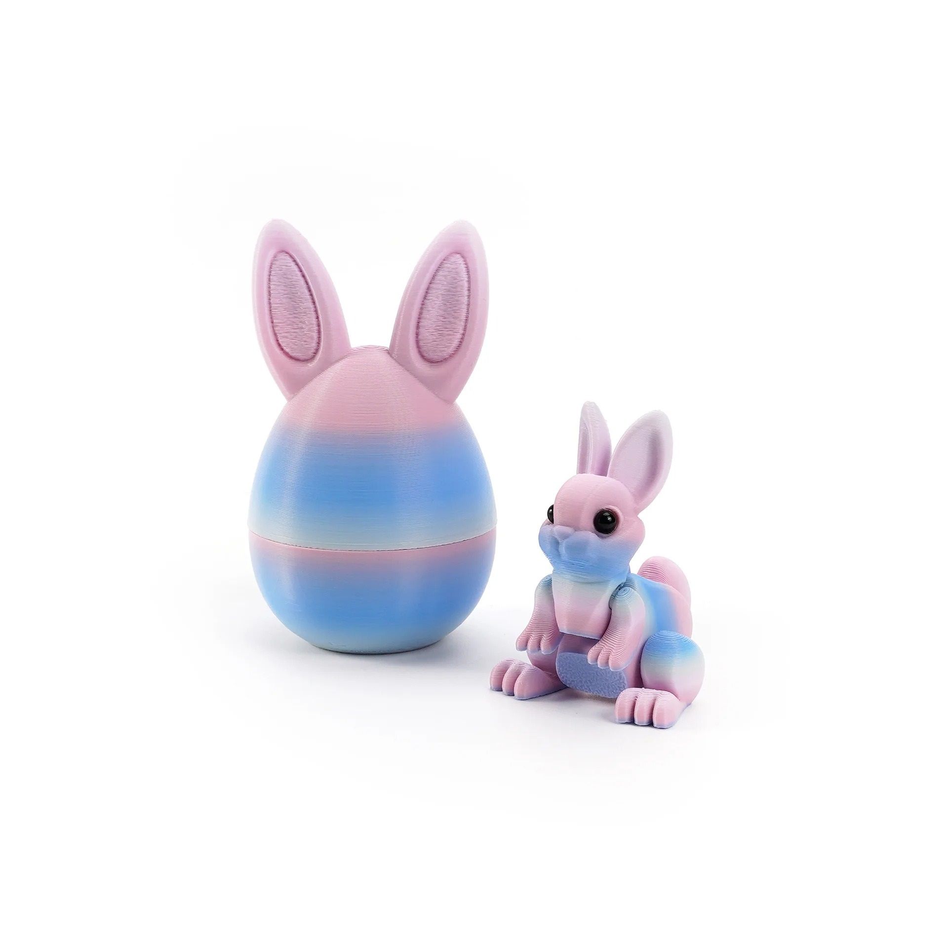 Architectural 3D-Printed Easter Rabbit Figurine