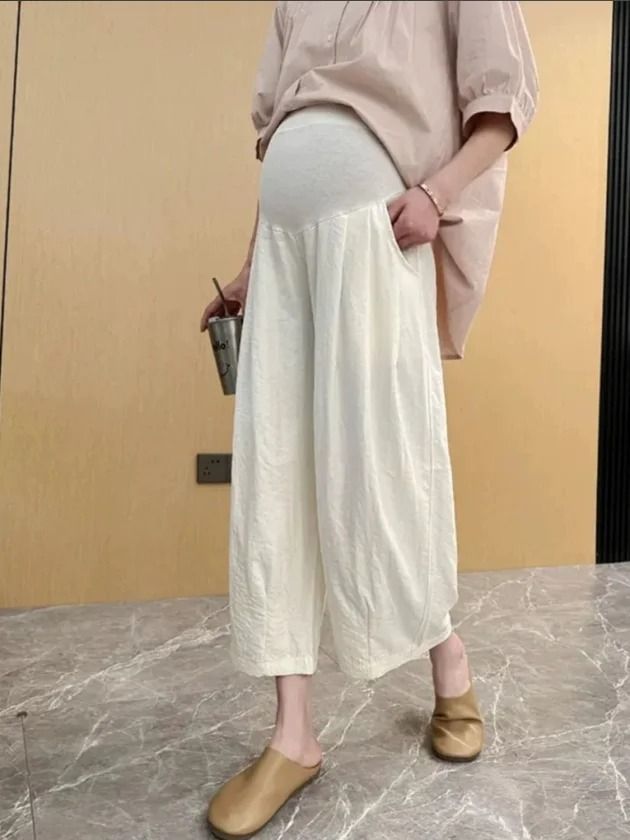 Ultralight Wide Leg Maternity Summer Trousers