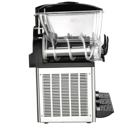 3x15L Commercial Slushy Machine, 1200W Stainless Steel Frozen Drink Maker, Adjustable Temperature (26.6°F-28.4°F)