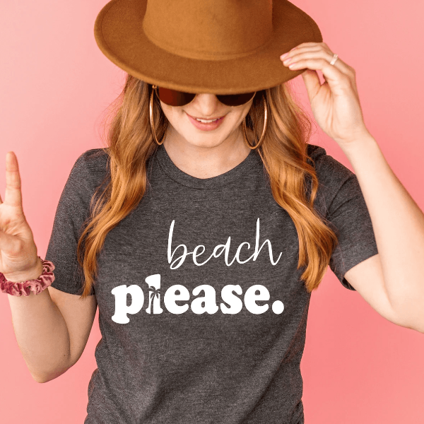 Beach Please Shirt Funny Summer Vacation Tee Cute Beach Outfit