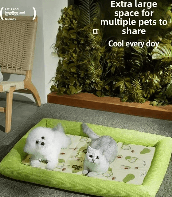 Cooling Dog Bed Mat for Summer Pet Comfort