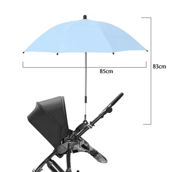 SunGuard Universal Baby Stroller Umbrella with Clamp & UV Protection