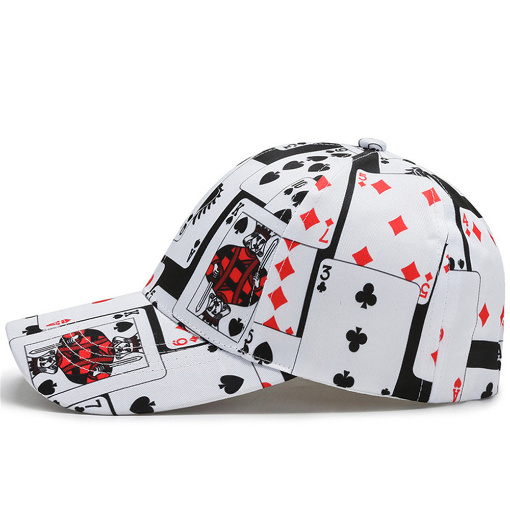 Trendy Poker Chain Letter Element Baseball Cap, Summer Autumn Unisex Hip Hop Snapback Hat q252