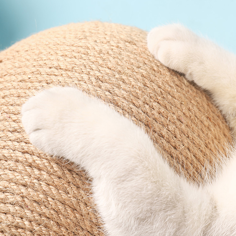 Cat Scratching Ball Toy, Wear Resistant Kitten Sisal Rope Ball Board, Grinding Paws Toys Cats, Pet Furniture Supplies