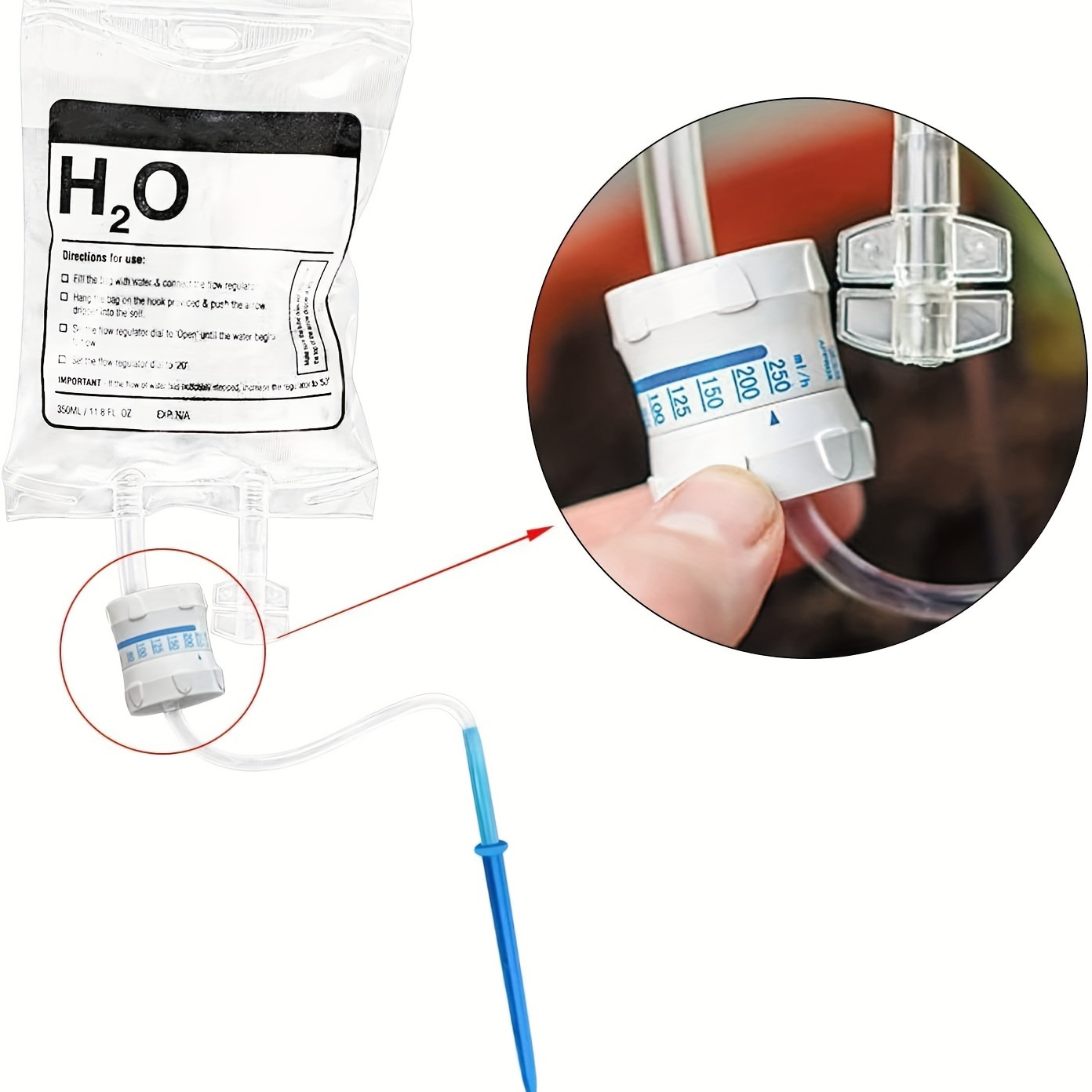 Plant Self Watering System, Adjustable Flow Drip Irrigation Bag, PVC Automatic Drip System for Indoor Flower Pots