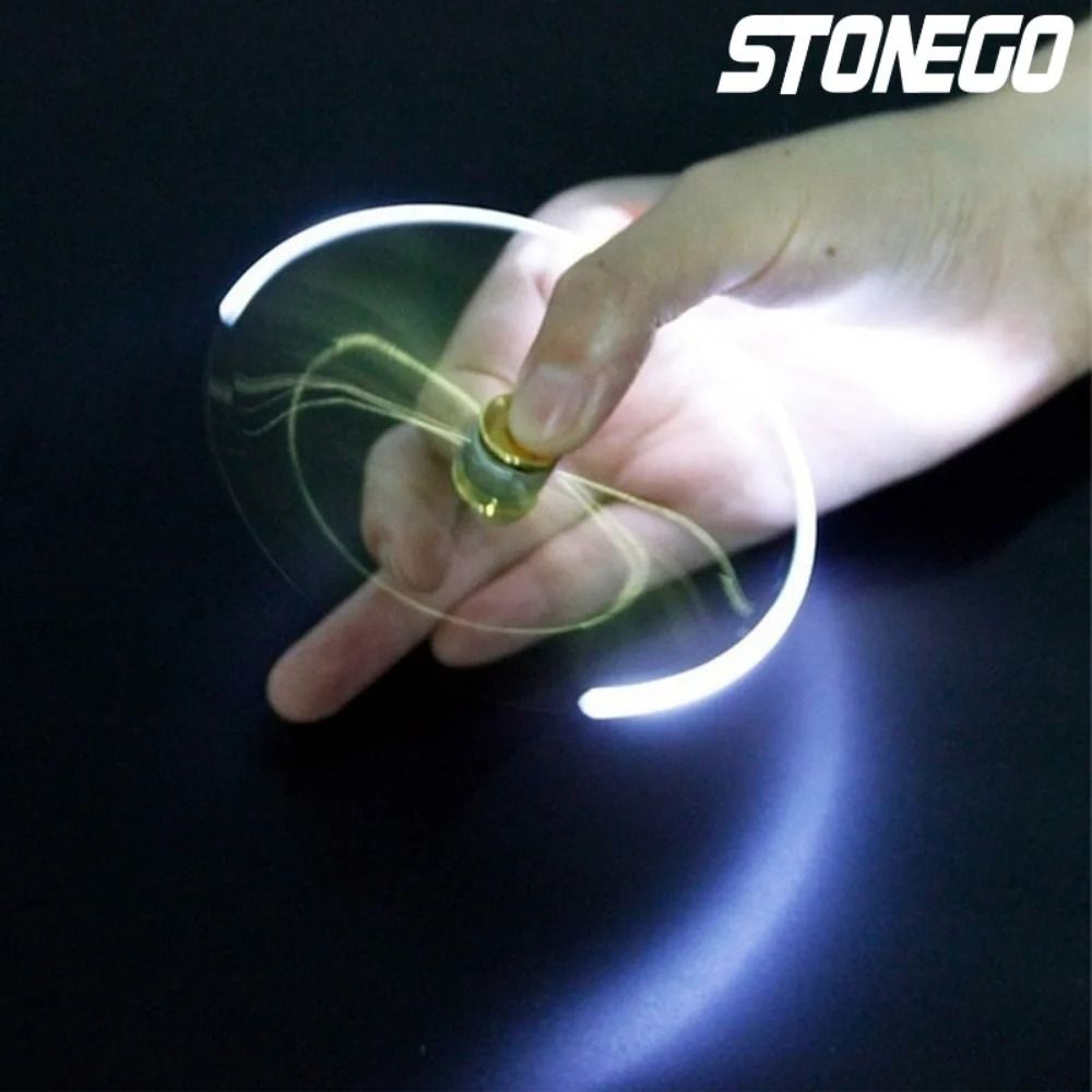 LED Decompression Gyroscope Spinner Pen