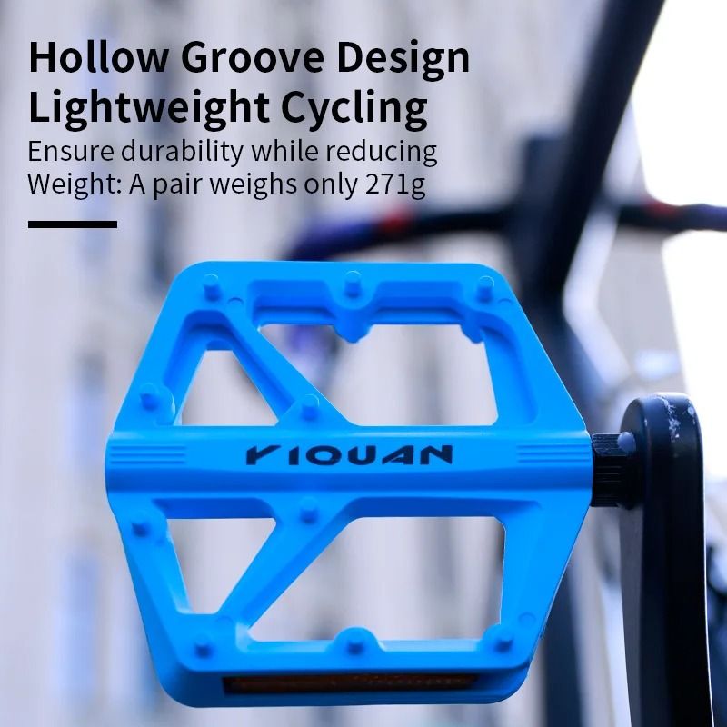 Wide Non Slip Nylon Bike Pedals With Bearings