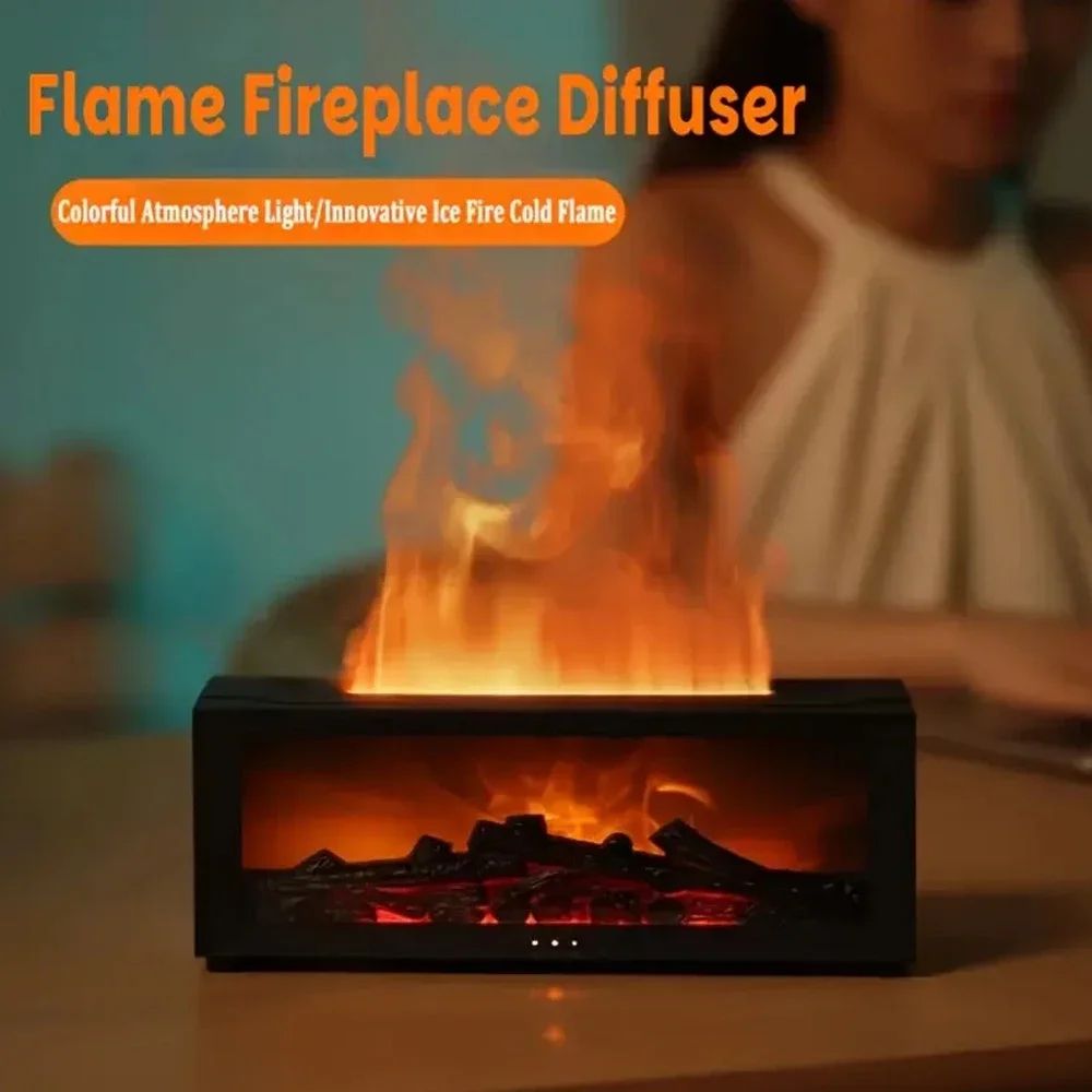 300ML LED Flame Aroma Diffuser and Humidifier