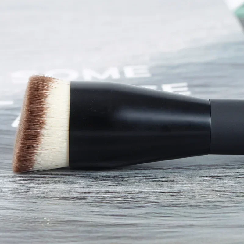 Flat Top Foundation Brushes, Synthetic Hair Face Contour Brush, Liquid Cream Bronzer Buffing Makeup Tool