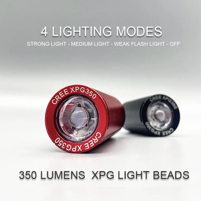 USB Rechargeable Mini Bicycle Front Light Waterproof LED Headlight