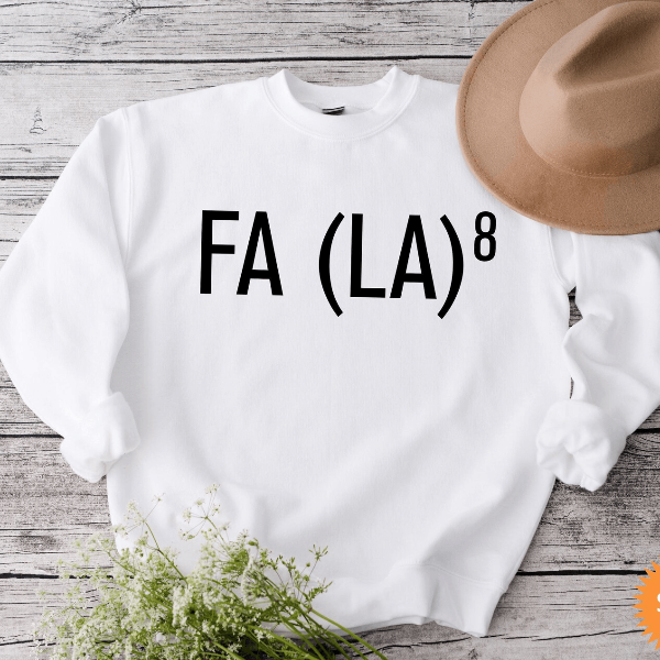 Funny Christmas Sweatshirt Fa La La Math Holiday Teacher Math Lover Pullover