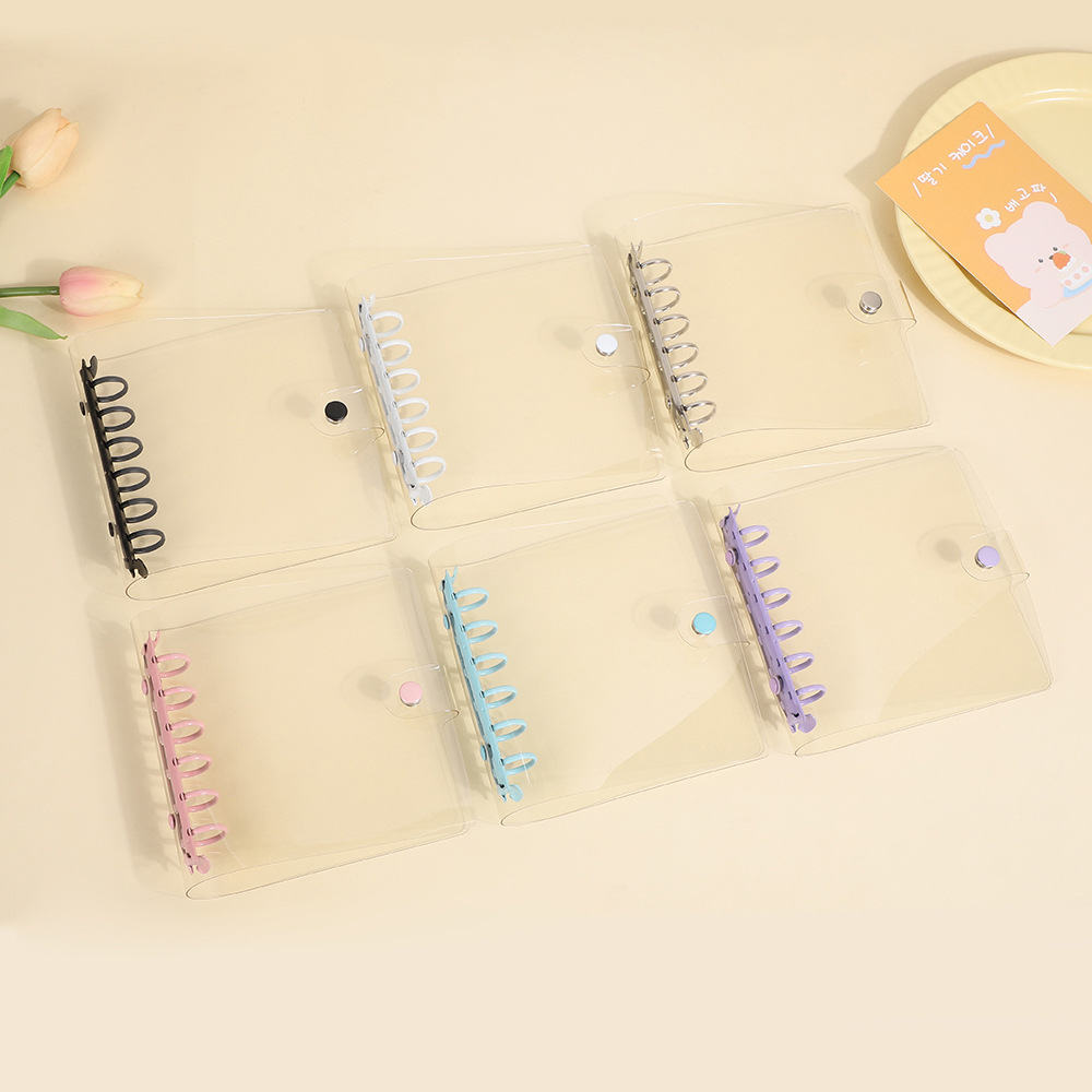 Wide Loose Leaf Binder, PVC Document Storage, DIY Planner Agenda, Photo Cards Collect Book, Diary Cover Album