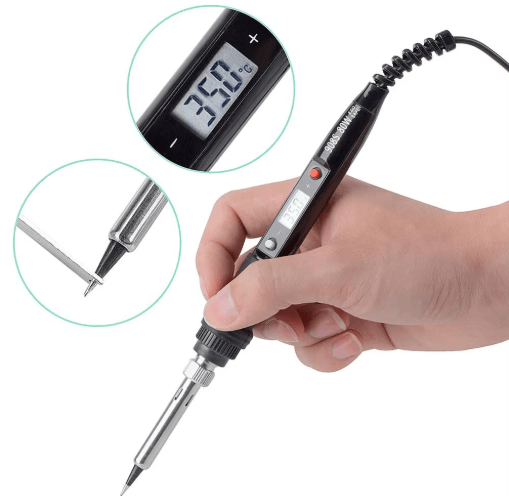 JCD 80W Digital Soldering Iron with LCD Display & Adjustable Temperature