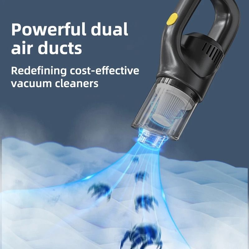 Wireless Handheld Car Vacuum Cleaner Wet Dry Dual Use