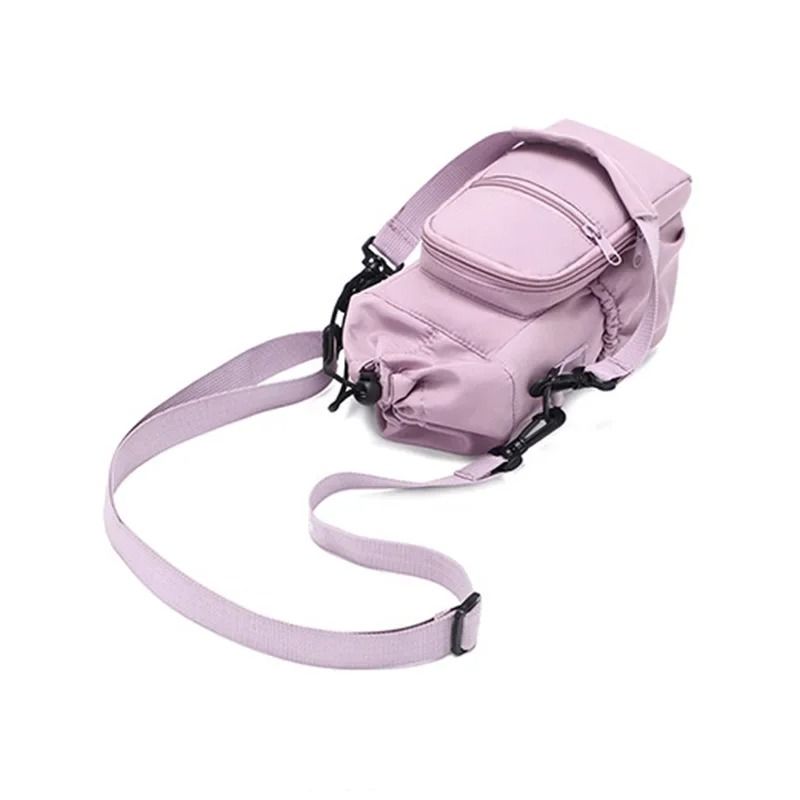 Insulated Water Bottle Carrier with Phone Pocket and Adjustable Strap