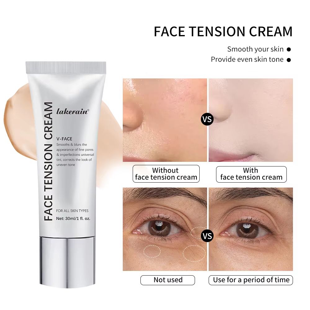 No Filter Face Tightening Primer Pore Blurring Makeup Base Cream for Smooth Skin