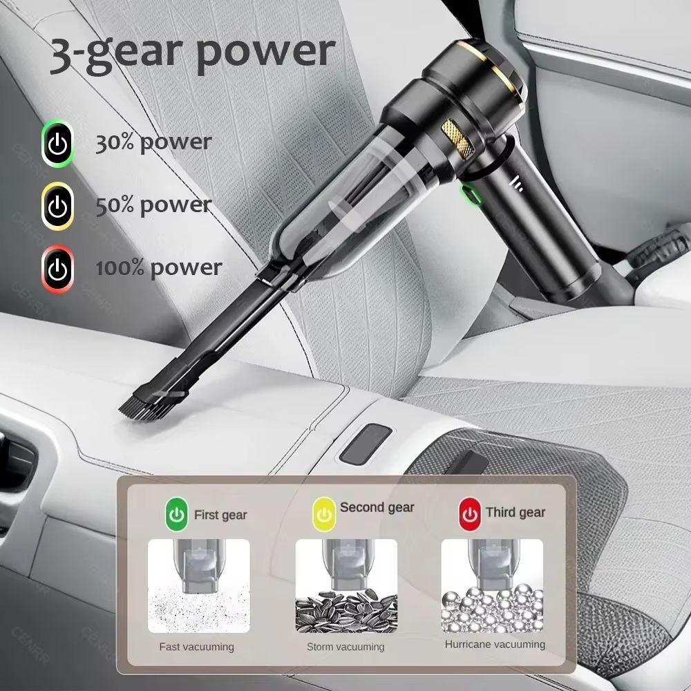 CENRR 998000PA Car Vacuum Cleaner – Powerful Portable Handheld Cordless Vacuum for Cars & Accessories