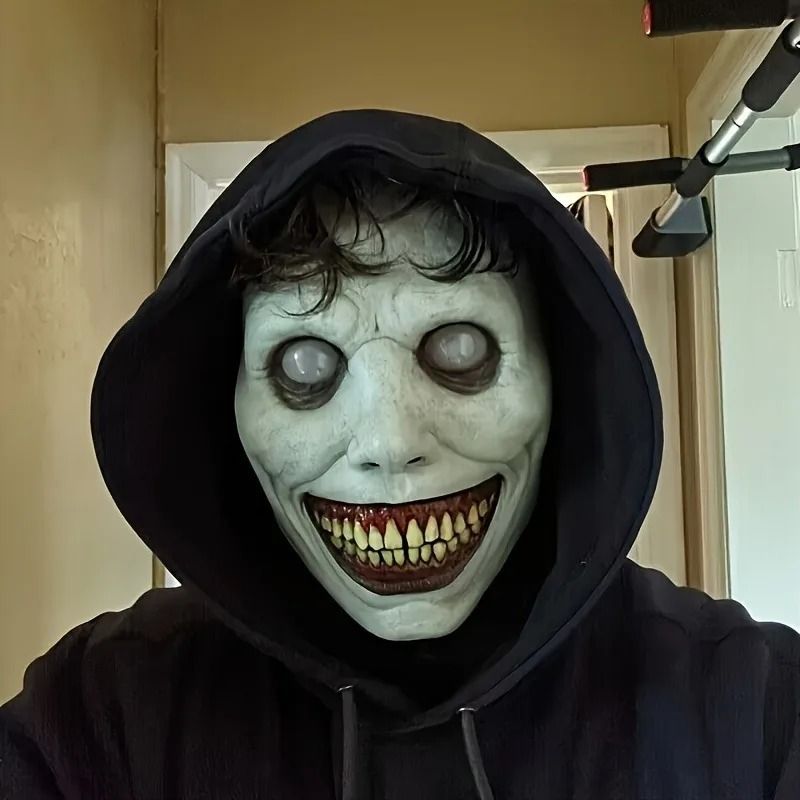 Christmas Scary Zombie and Clown Dual Face Costume Mask