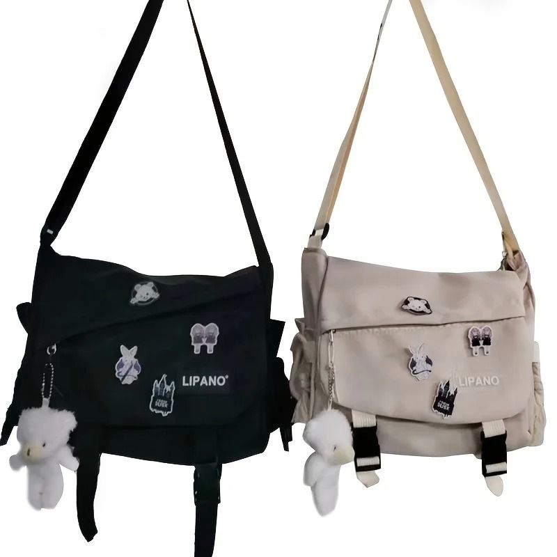 Trendy Nylon Messenger Shoulder Crossbody Bag for Men