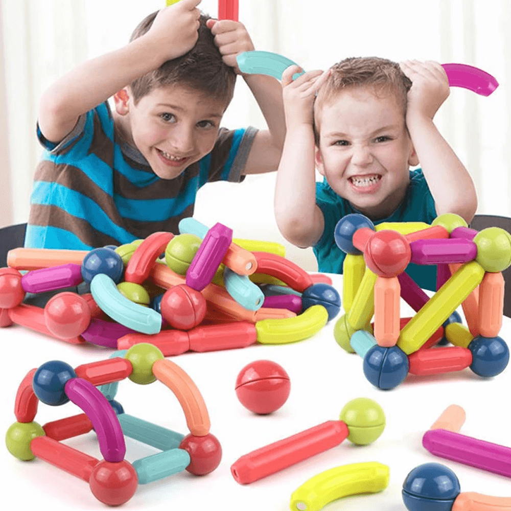 Magnetic Balls and Rods Building Blocks – Educational Toy, Perfect Kids Gift