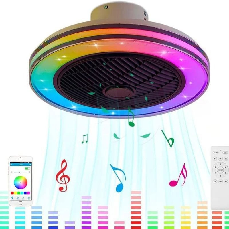 Smart LED Ceiling Fan with Bluetooth Speaker