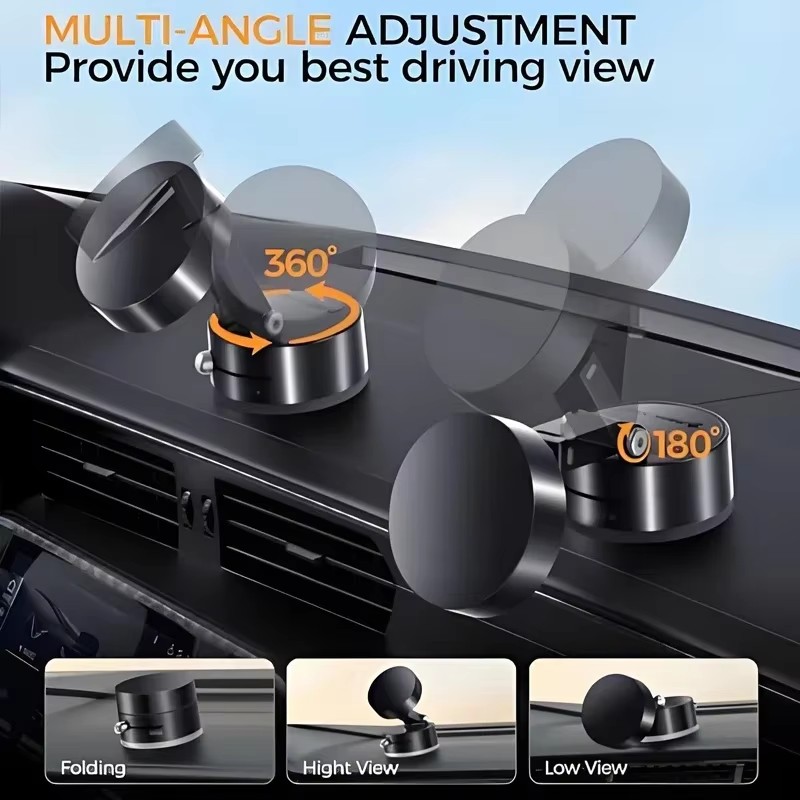 Ultra Strong Magnetic Car Phone Holder Foldable & Universal Mount